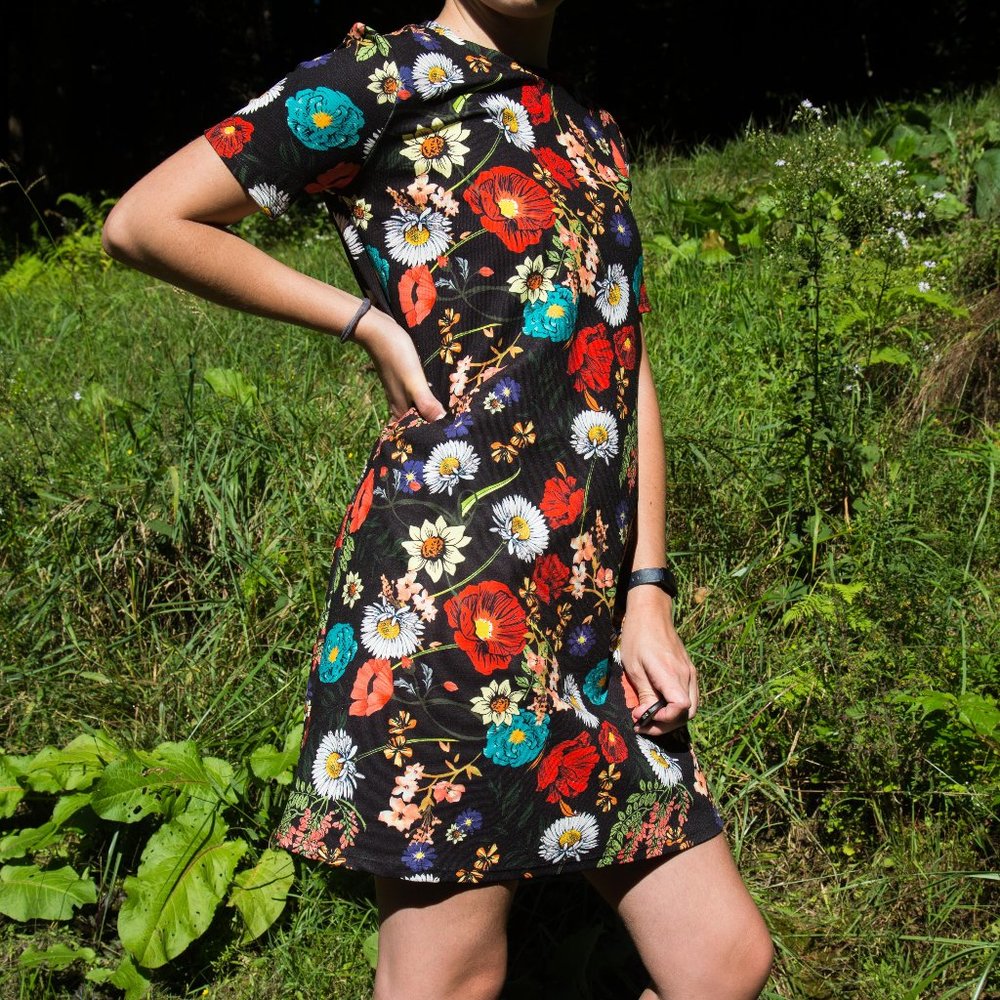 Zara TRF Floral Mini Dress